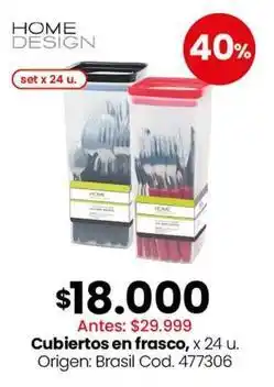 Coto Origen - cubiertos en frasco oferta