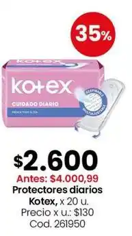 Coto Kotex - protectores diarios oferta