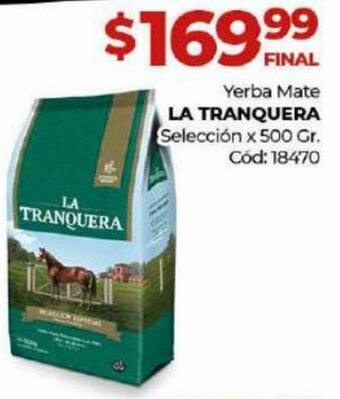 Diarco La Tranquera Yerba Mate Selección x 500 gr oferta