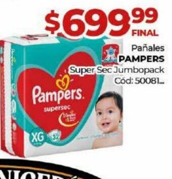 Diarco Pampers Pañales Super Sec Jumbopack oferta