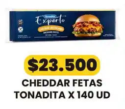 Autoservicio Capo Tonadita cheddar fetas oferta