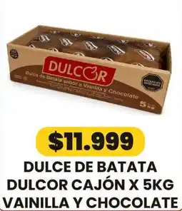 Autoservicio Capo Dulcor dulce de batata sabor a vainilla y chocolate oferta