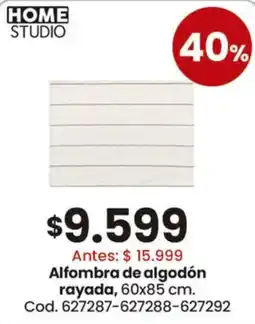 Coto Home studio alfombra de algodón rayada oferta