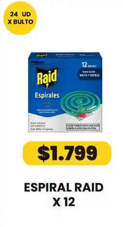 Autoservicio Capo Raid espirales oferta