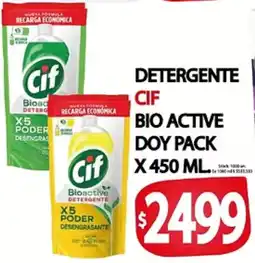 Supermercados Becerra Cif detergente bio active oferta