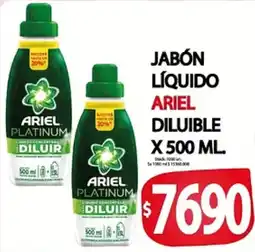 Supermercados Becerra Ariel jabón líquido diluible oferta