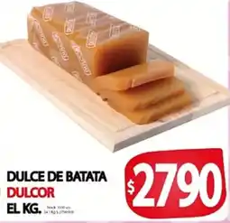 Supermercados Becerra Dulcor dulce de batata oferta