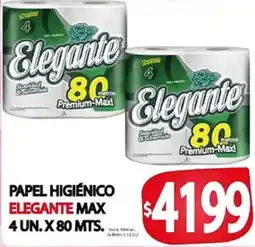 Supermercados Becerra Elegante papel higiénico max oferta