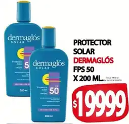 Supermercados Becerra Dermaglós protector solar oferta