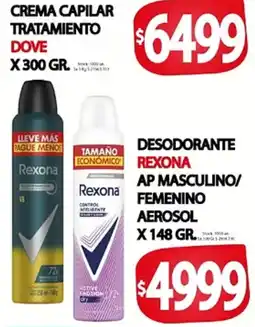 Supermercados Becerra Dove crema capilar tratamiento oferta