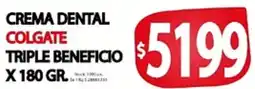 Supermercados Becerra Colgate crema dental triple beneficio oferta