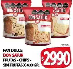 Supermercados Becerra Don satur pan dulce oferta