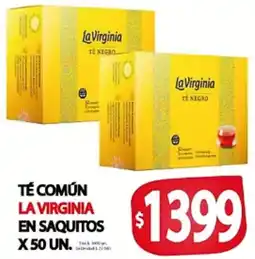 Supermercados Becerra La virginia té negro oferta