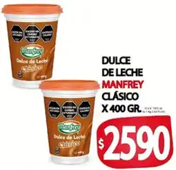 Supermercados Becerra Manfrey dulce de leche clásico oferta