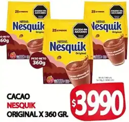 Supermercados Becerra Cacao nesquik original oferta
