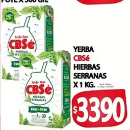 Supermercados Becerra Cbsé yerba hierbas serranas oferta