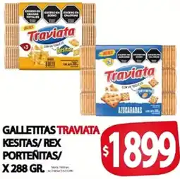 Supermercados Becerra Traviata galletitas kesitas/ rex porteñitas oferta