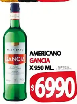 Supermercados Becerra Gancia americano oferta