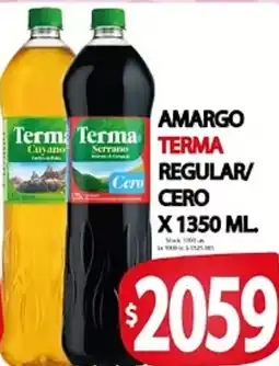 Supermercados Becerra Terma amargo terma regular/cero oferta