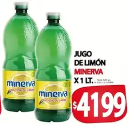 Supermercados Becerra Minerva jugo de limón oferta