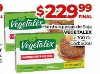 Diarco Vegetalex Hamburguesas de Soja x 300 Gr. oferta