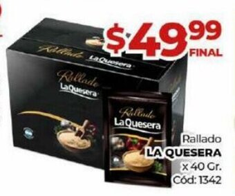 Diarco La Quesera Rallado x 40gr oferta