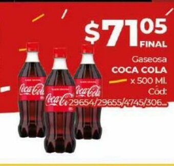 Diarco Coca Cola Gaseosa x 500 Ml oferta