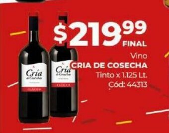 Diarco Cria De Cosecha Vino Tinto x 1,125 Lt. oferta