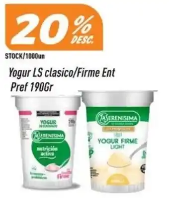 La serenisima yogur ls clasico/firme ent