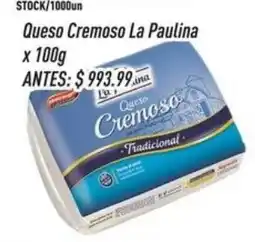 Supermercados Comodin La paulina queso cremoso tradicional oferta