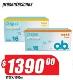 Supermercados Comodin o.b. original oferta