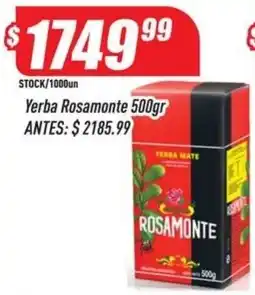 Supermercados Comodin Rosamonte yerba mate oferta