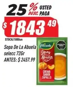 Supermercados Comodin Alicante sopa de la abuela oferta
