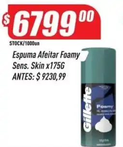 Supermercados Comodin Gillette espuma afeitar foamy sens. skin oferta
