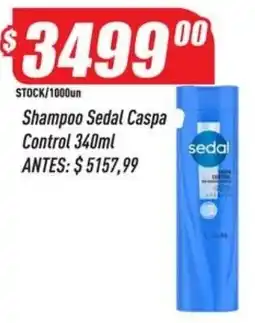 Supermercados Comodin Sedal shampoo caspa control oferta