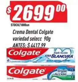 Supermercados Comodin Colgate crema dental variedad selecc oferta