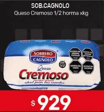 Sobrero cagnolo queso cremoso