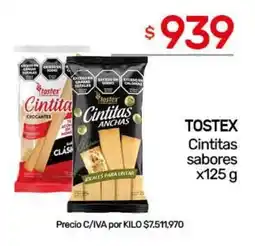 Nini Mayorista Tostex cintitas sabores oferta