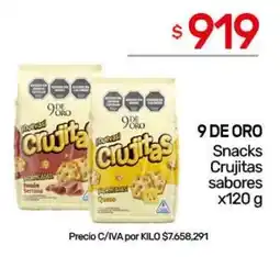 Nini Mayorista 9 de oro snacks crujitas sabores oferta