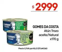 Nini Mayorista Gomes da Costa atún trozo aceite/natural oferta