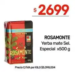 Nini Mayorista Rosamonte yerba mate sel. especial oferta