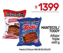 Nini Mayorista Mantecol/Toddy Alfajor Triple oferta