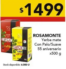 Nini Mayorista Rosamonte yerba mate con palo/suave oferta