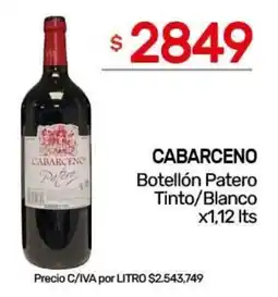Nini Mayorista Cabarceno botellón patero tinto/blanco oferta