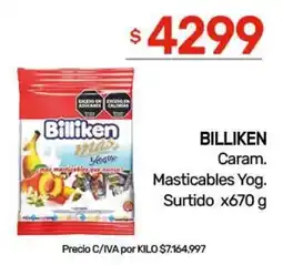 Nini Mayorista Billiken masticables yog. surtido oferta
