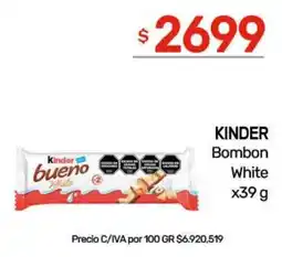 Nini Mayorista Kinder bombon white oferta