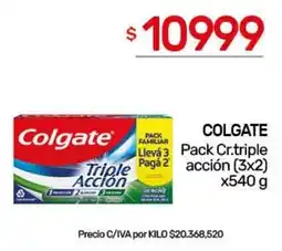 Nini Mayorista Colgate pack cr.triple acción oferta