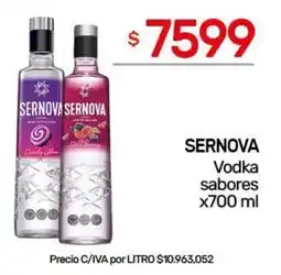 Nini Mayorista Sernova vodka sabores oferta