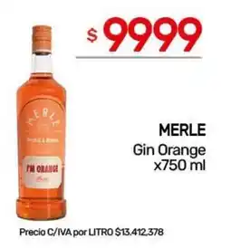 Nini Mayorista Merle gin orange oferta