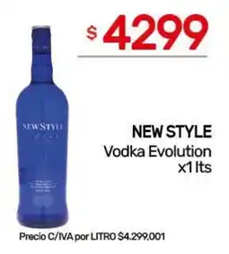 Nini Mayorista New style vodka evolution oferta